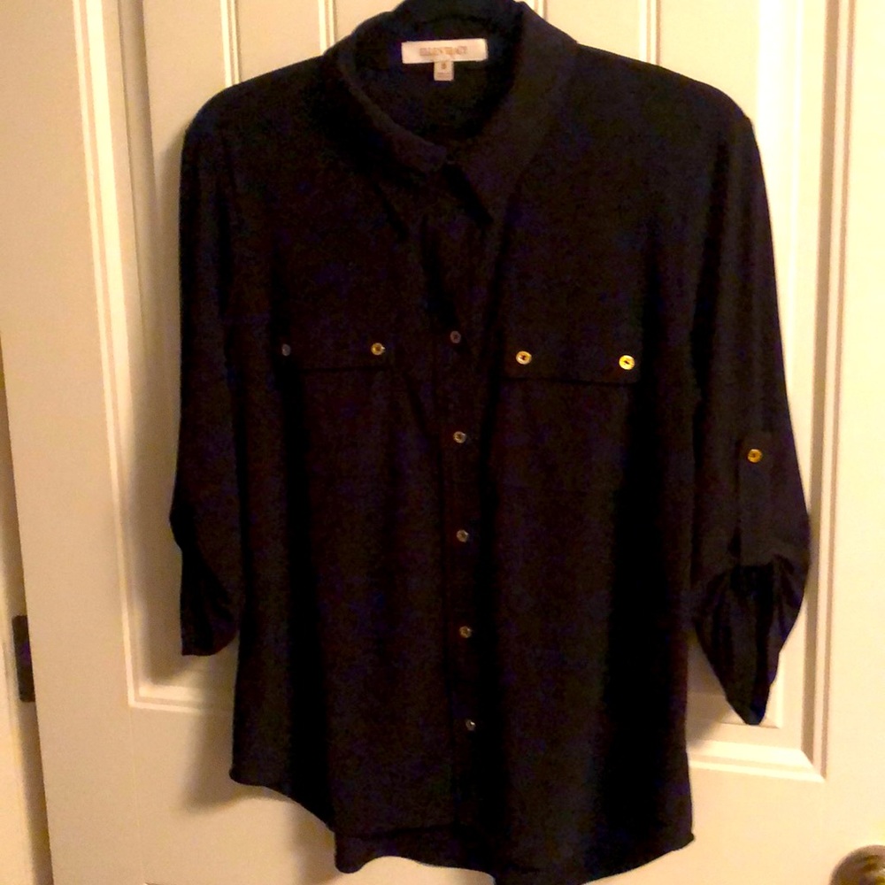 Ellen Tracy black blouse. Size M. Worn one time